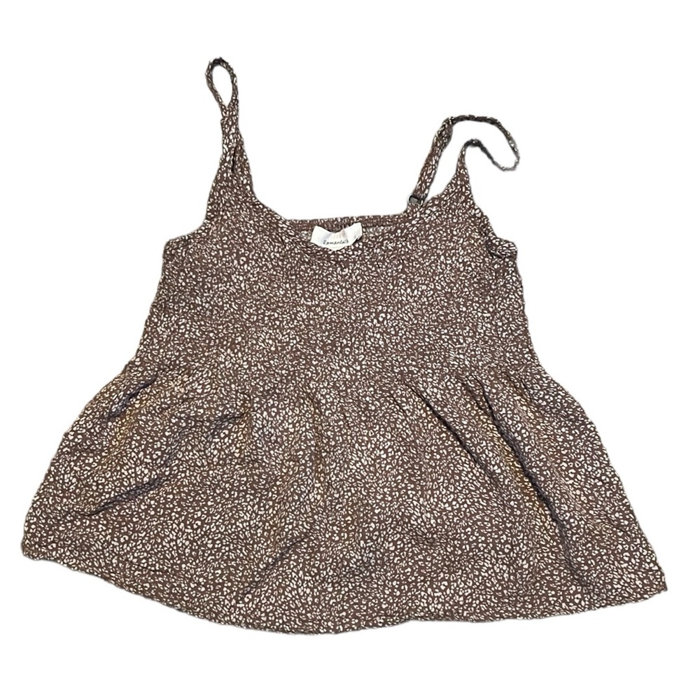 🌻 Urban Romantics Ruched Babydoll Tank Top
